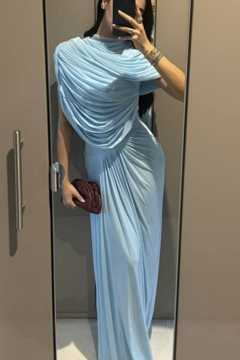 Amora™ Cloud Drape Ruched Wrap Maxi Dress