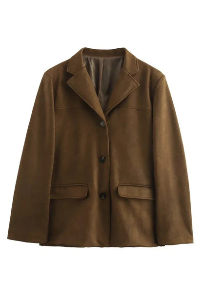 Amora™ Süet Deri Blazer