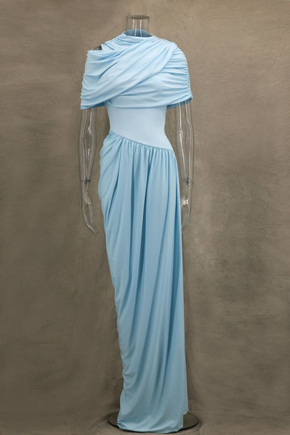 Amora™ Cloud Drape Ruched Wrap Maxi Dress