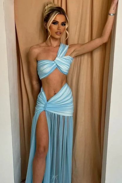 Amora™ Sexy Bikini Top Mesh Hip Skirt