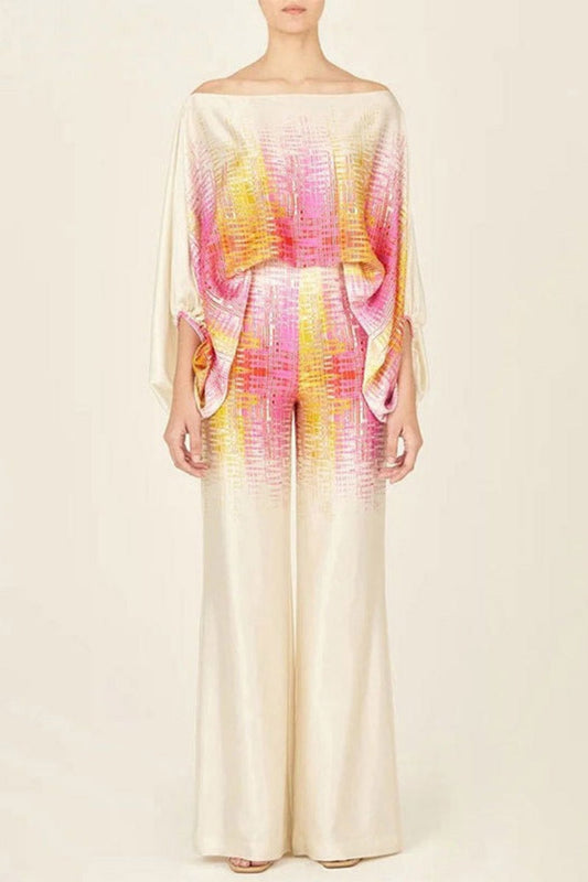 Amora™ Abstract Waves İkili Takım - Sarı-Pembe