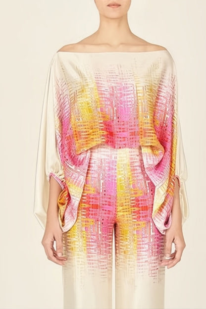 Amora™ Abstract Waves İkili Takım - Sarı-Pembe