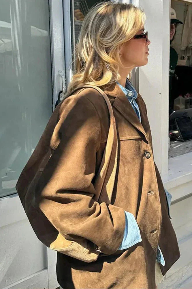 Amora™ Süet Deri Blazer
