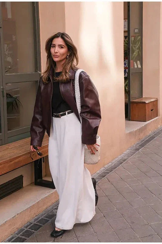 Amora™ Vintage Deri Ceket