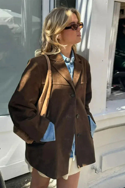 Amora™ Süet Deri Blazer
