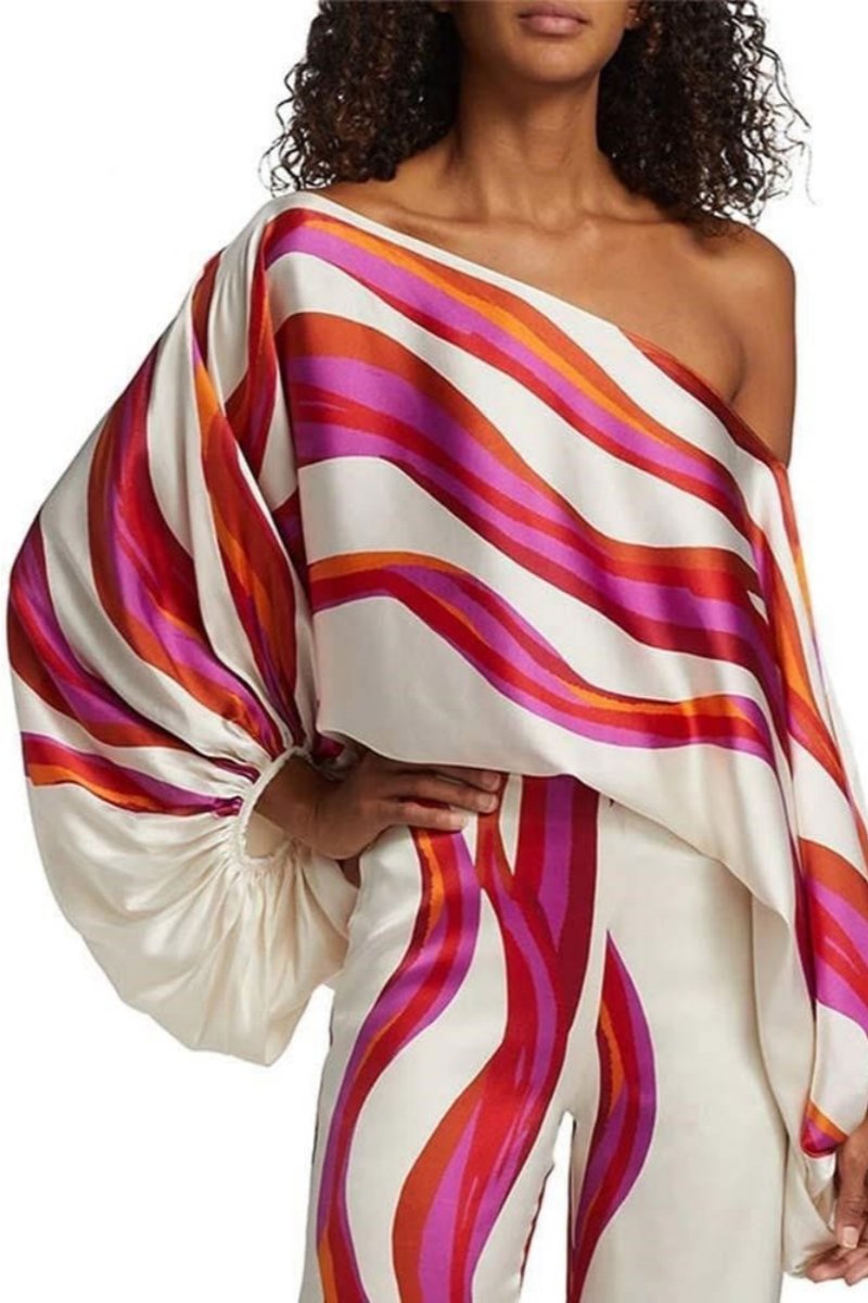 Amora™ Abstract Waves İkili Takım - Fuşya