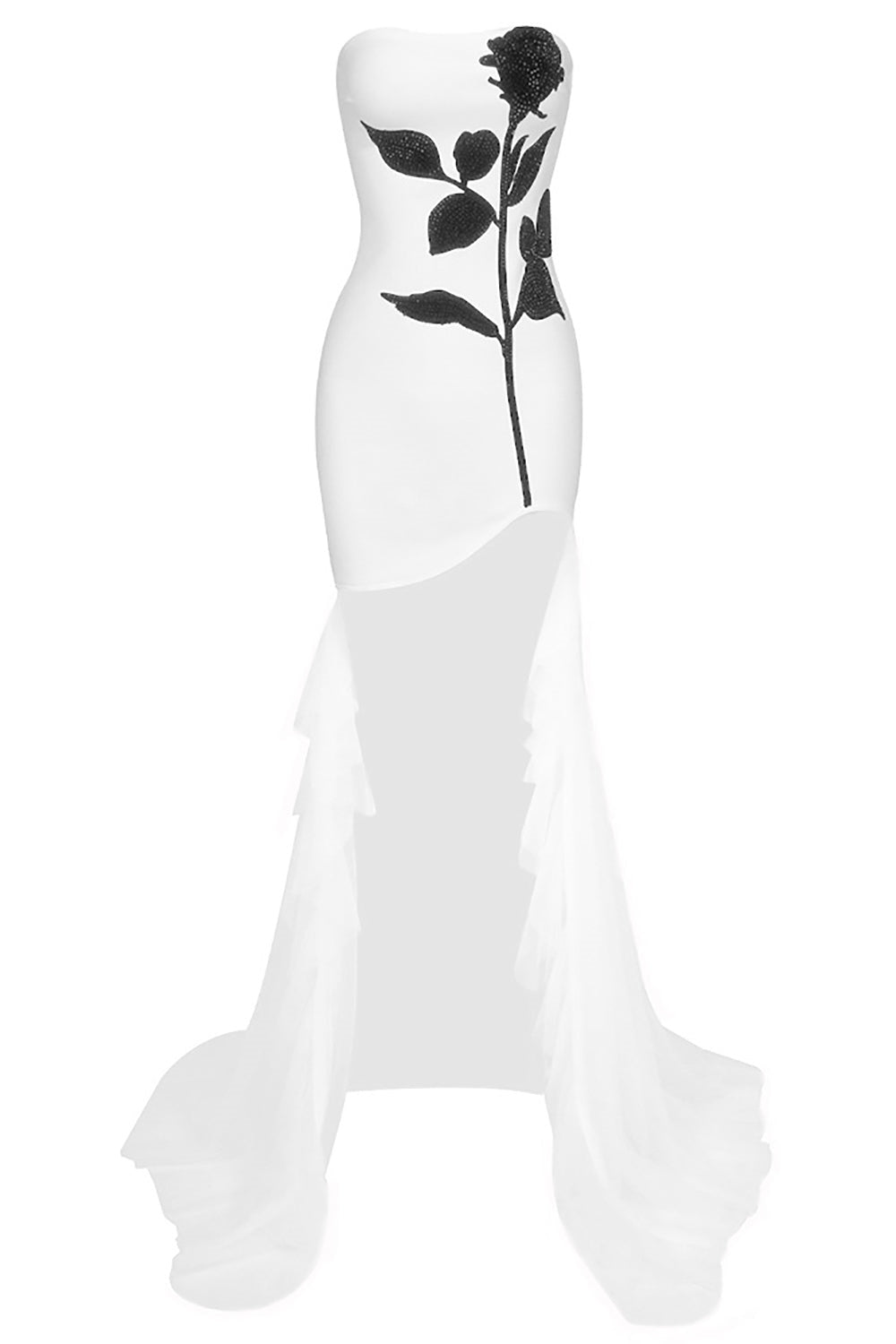 Amora™ Veronica Straplez Kristal Taşlı Mini Elbise