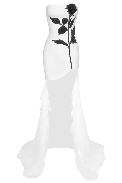 Amora™ Veronica Straplez Kristal Taşlı Mini Elbise