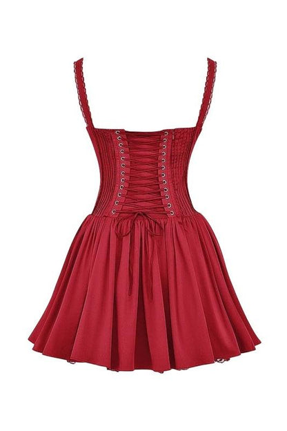 Amora™ Agnes Dantel Korse Mini Puf Elbise