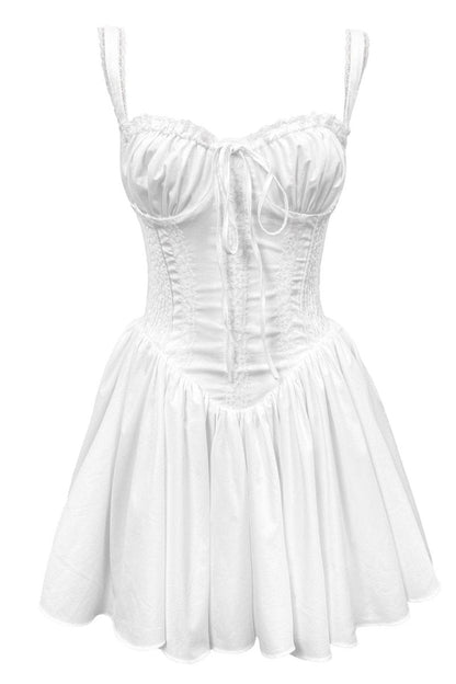 Amora™ Agnes Dantel Korse Mini Puf Elbise