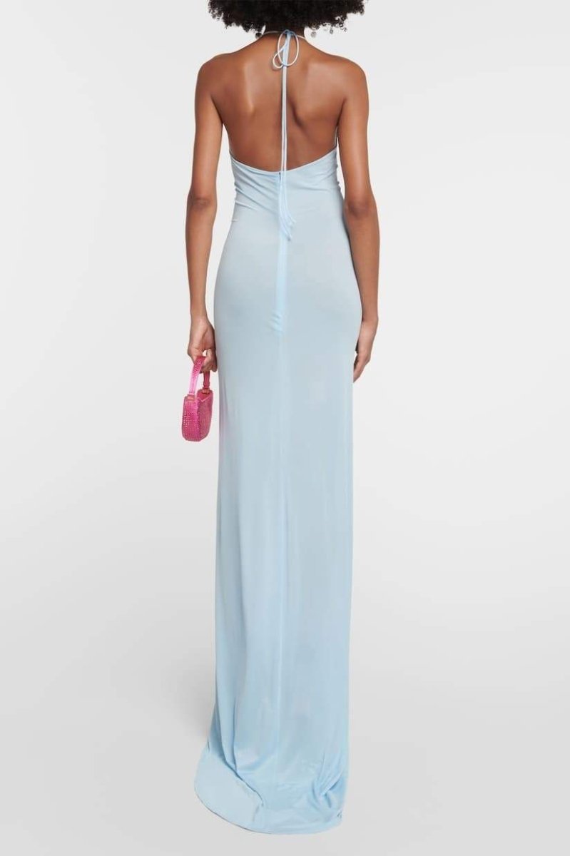 Amora™ Alexia Halterneck Floral-aplikeli Maxi Elbise
