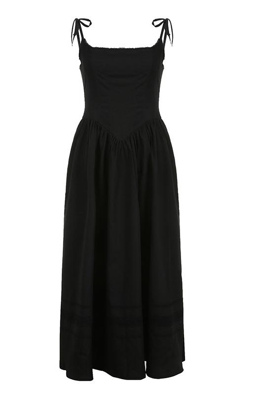 Amora™ Alva Dantel Kenarlı A Kesim Midi Slip Elbise