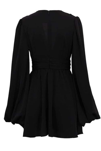 Amora™ Amelia Derin V Yaka Mini Elbise