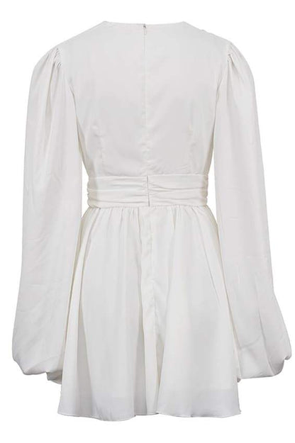 Amora™ Amelia Derin V Yaka Mini Elbise