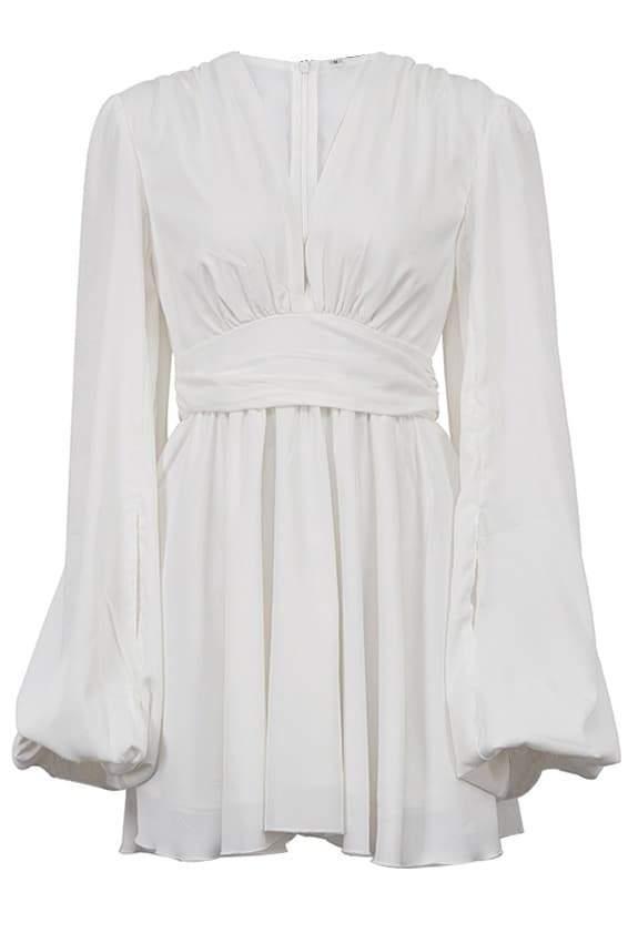 Amora™ Amelia Derin V Yaka Mini Elbise