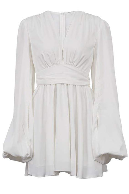 Amora™ Amelia Derin V Yaka Mini Elbise