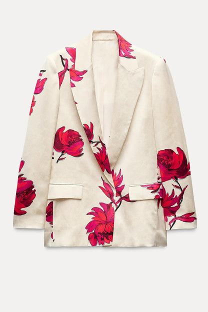 Amora™ Nelly Baskılı Çiçekli Blazer Takımı