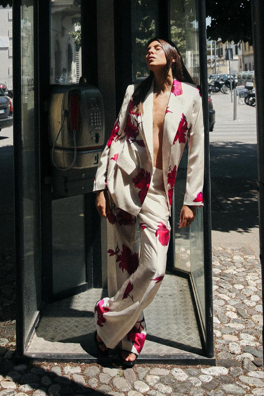 Amora™ Nelly Baskılı Çiçekli Blazer Takımı