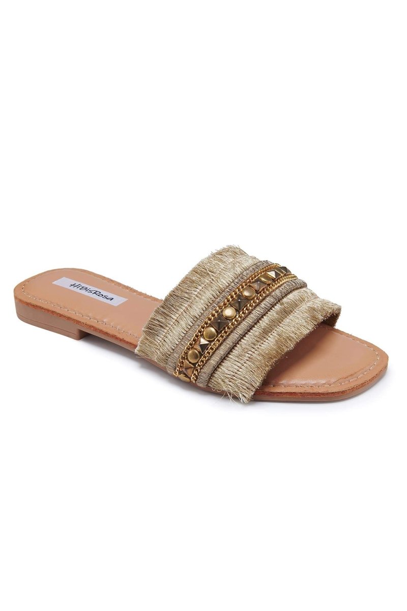 Amora™ Belinda Metal Dekorlu Düz Sandalet