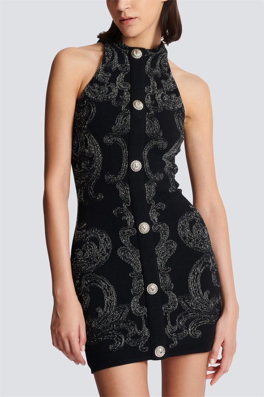 Amora™ Belinda Paisley Baskılı Örme Mini Elbise