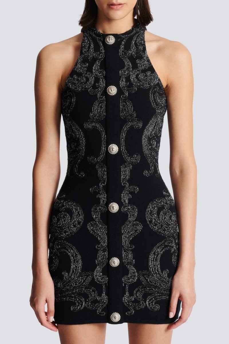 Amora™ Belinda Paisley Baskılı Örme Mini Elbise