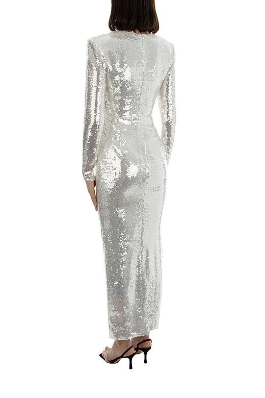 Amora™ Cathy Flower Payetli Midi Elbise