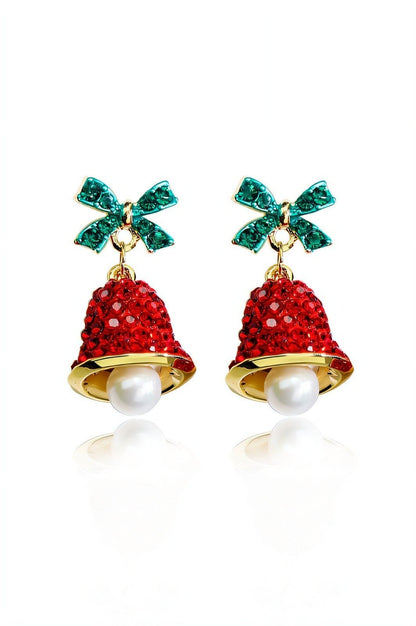 Amora™ Noel Fiyonk Jingle Bell Damla Küpe