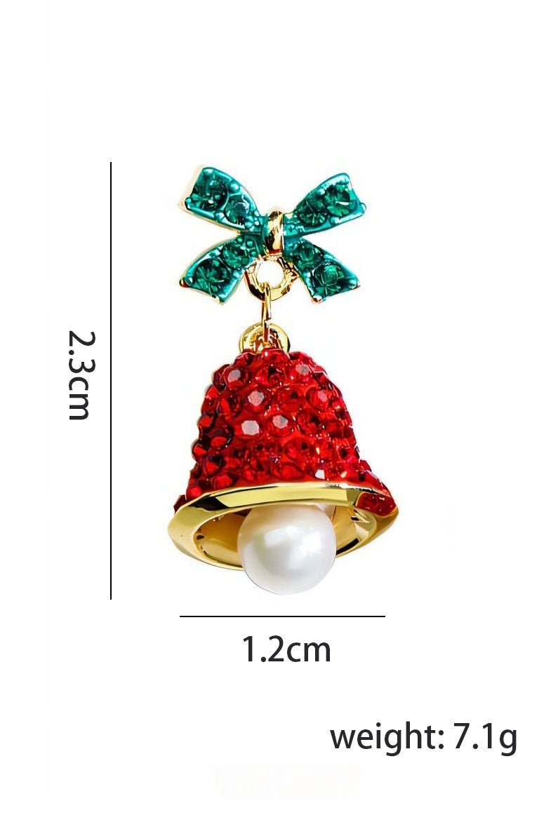 Amora™ Noel Fiyonk Jingle Bell Damla Küpe