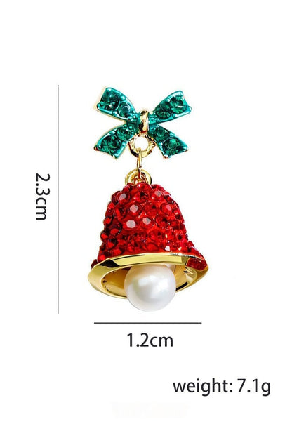 Amora™ Noel Fiyonk Jingle Bell Damla Küpe