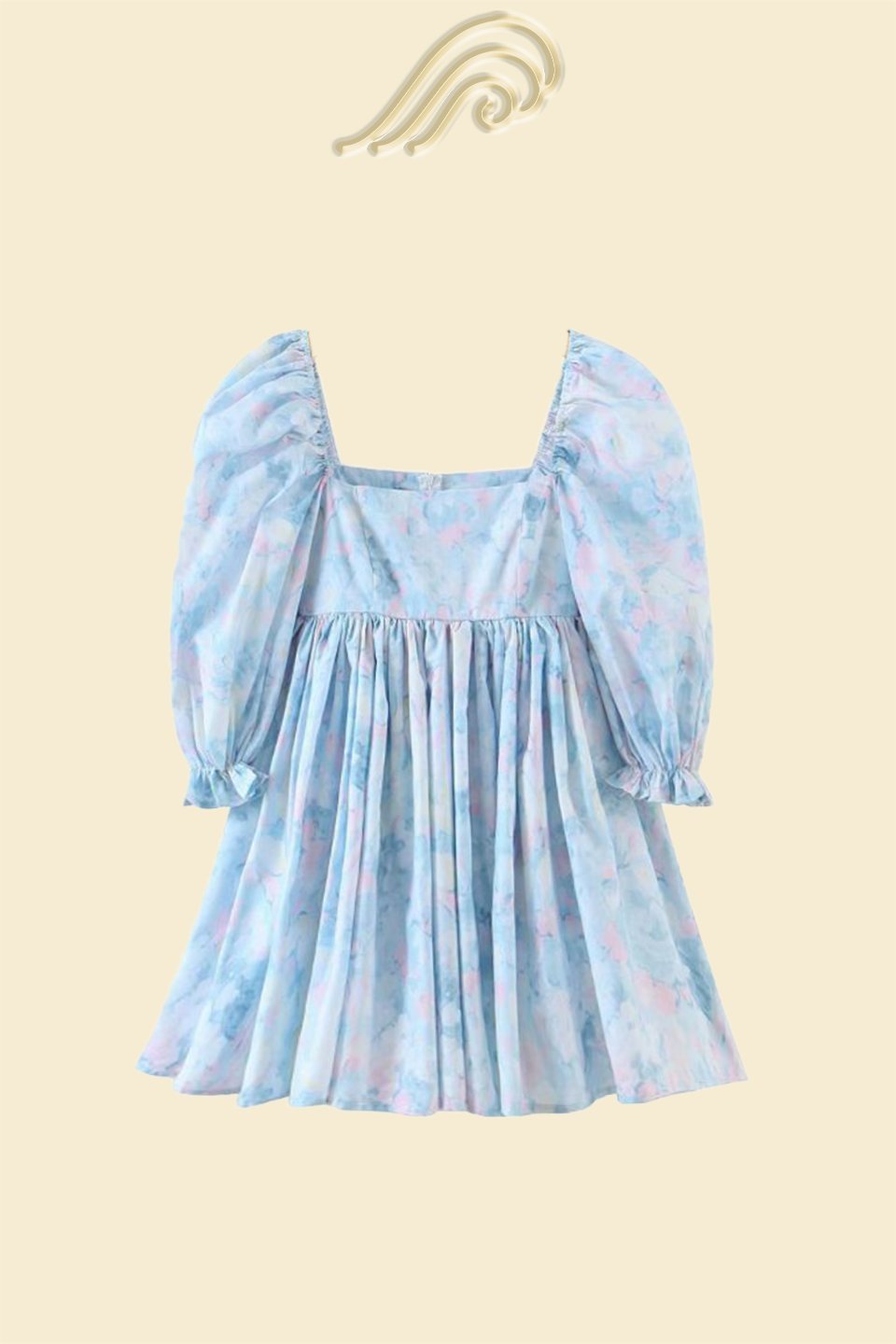 Amora™ Clara Baskılı Volanlı Mini Bebek Elbisesi