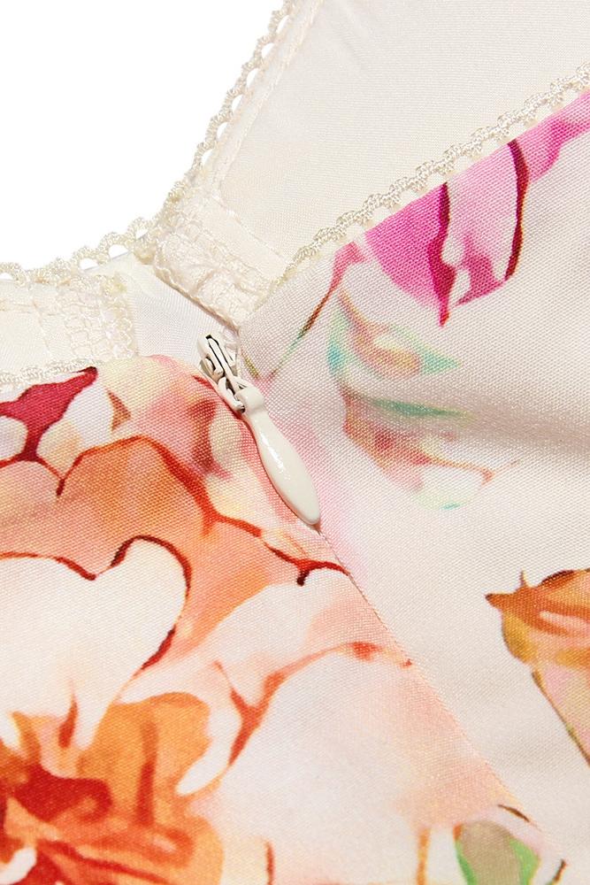 Amora™ Cottie Baskılı Flare Midi Elbise