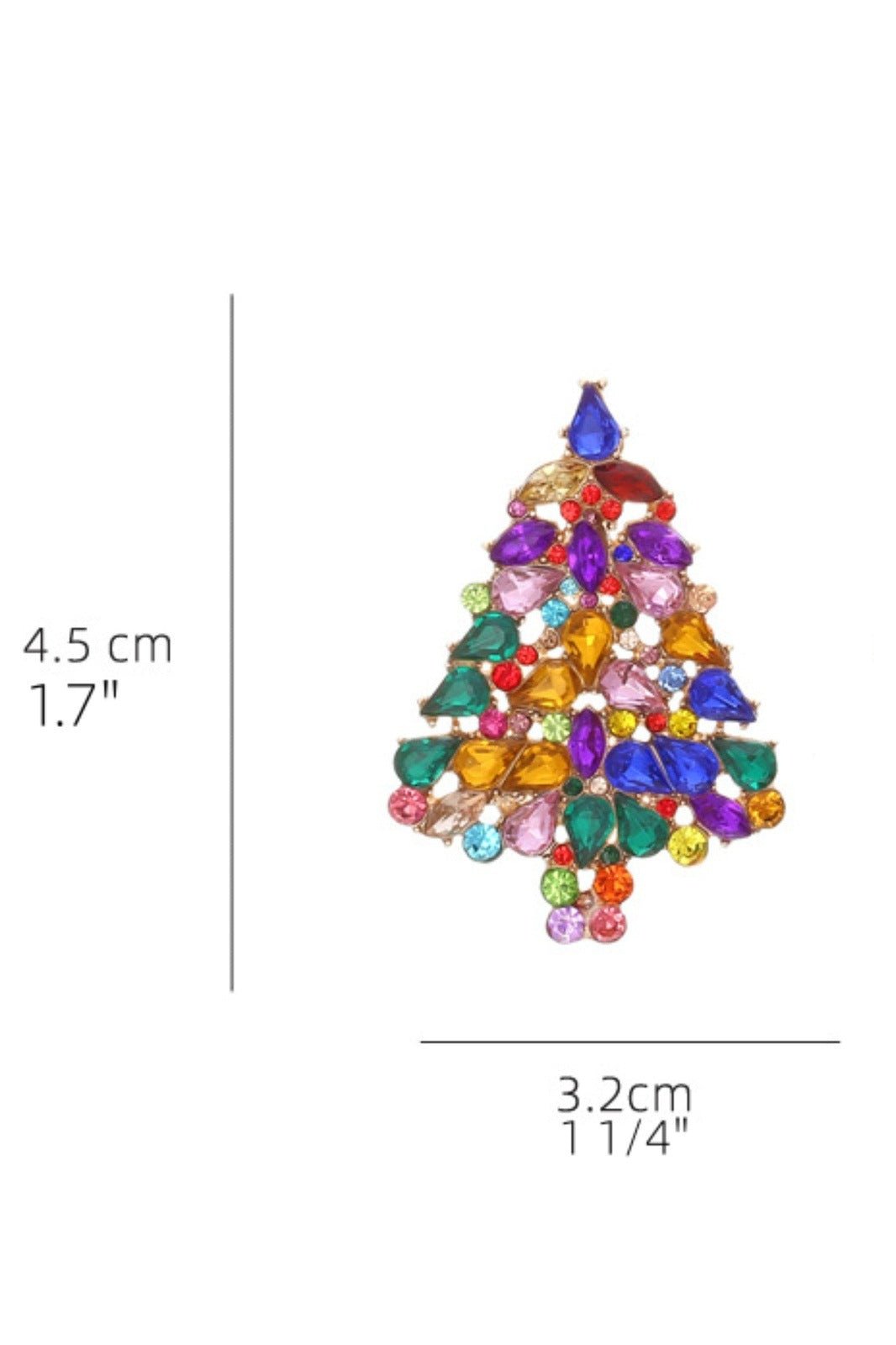 Amora™ Diamante Noel Ağacı Küpeleri