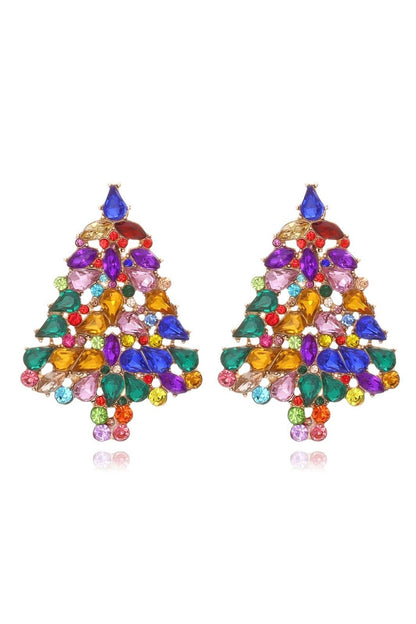 Amora™ Diamante Noel Ağacı Küpeleri