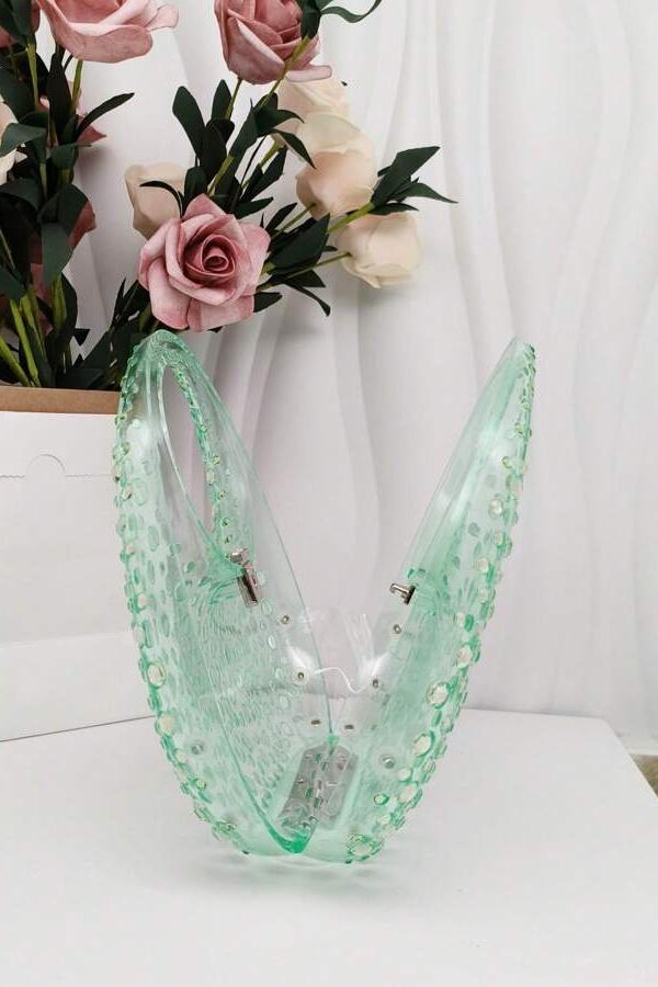Amora™ Diamante Süslemeli Akrilik Clutch Çanta