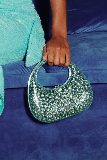 Amora™ Diamante Süslemeli Akrilik Clutch Çanta
