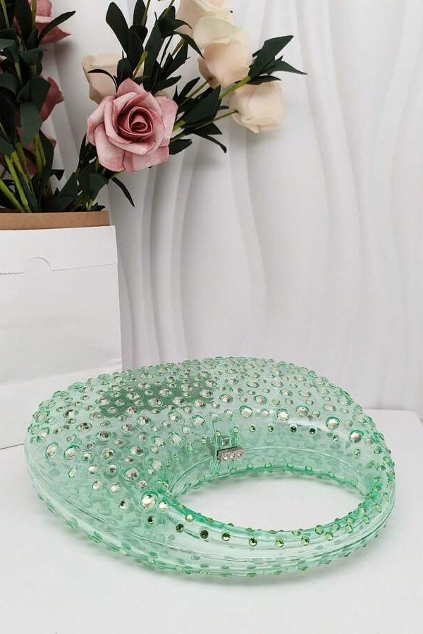 Amora™ Diamante Süslemeli Akrilik Clutch Çanta