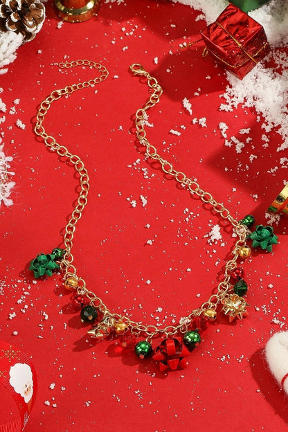 Amora™ Eileen Noel Jingle Bell Alaşım Çiçek Kolye