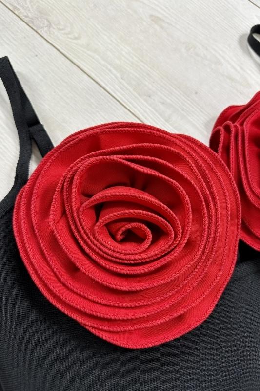 Amora™ Emily Çiçekli Bandaj Uzun Slip Elbise