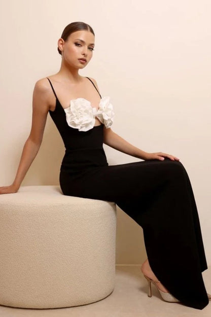 Amora™ Emily Çiçekli Bandaj Uzun Slip Elbise