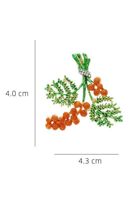 Amora™ Emaye Kırmızı Çam Kozalağı Küpeler