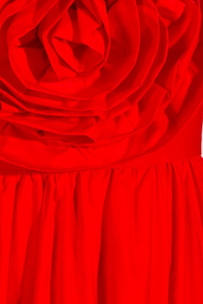 Amora™ Frederica Flower Straplez Uzun Elbise
