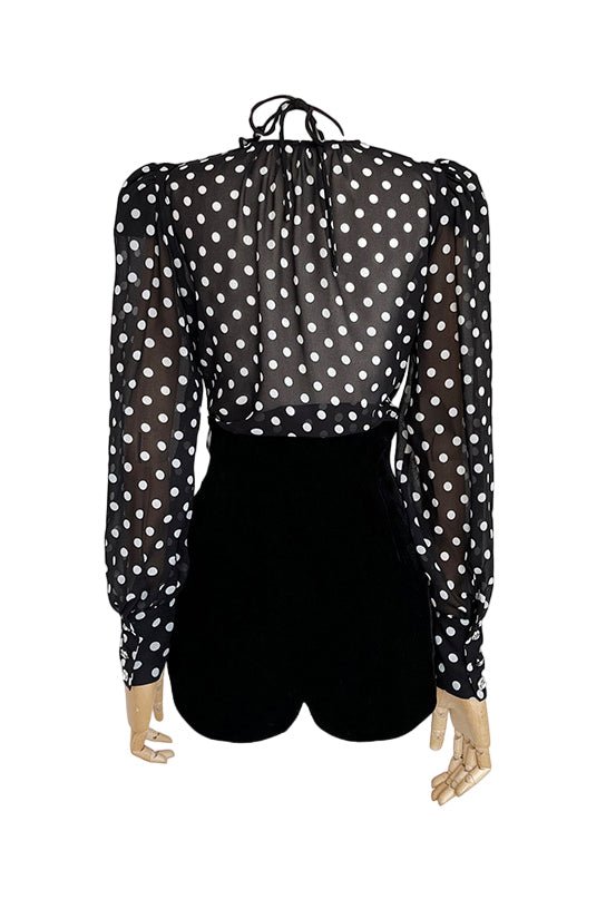 Amora™ Gilda Polka Dot Uzun Kollu Bluz