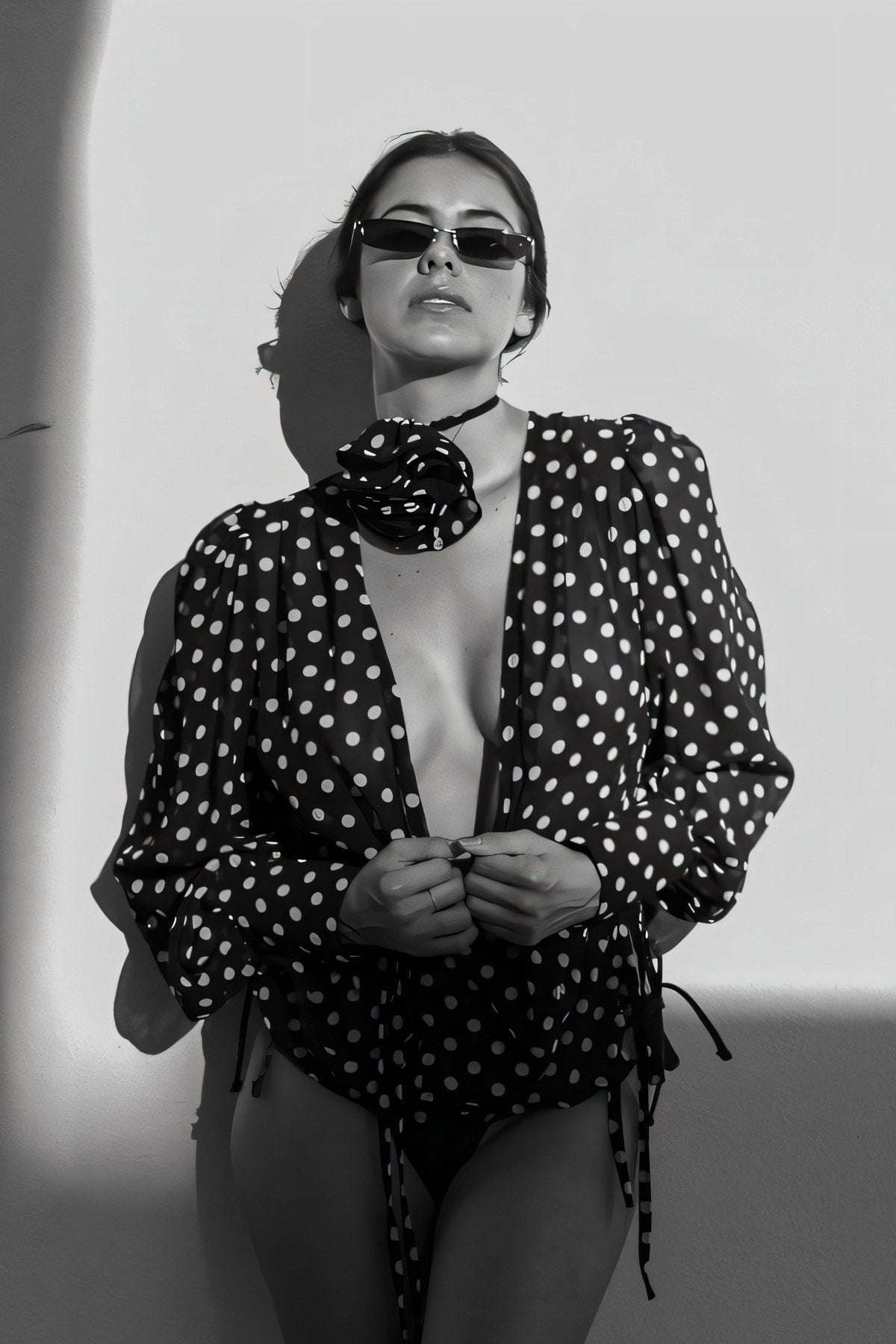 Amora™ Gilda Polka Dot Uzun Kollu Bluz