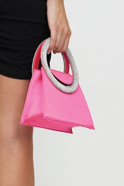Amora™ Gladys Diamante Loop Saten Çanta