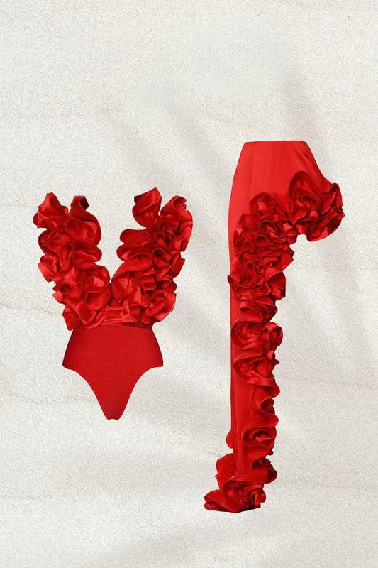 Amora™ Ida Ruffle İki Parça Mayo Takımı