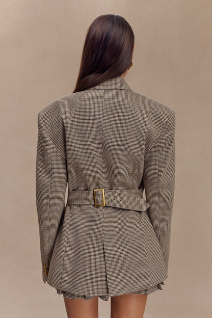 Amora™ Grid Buckle Blazer Jackets