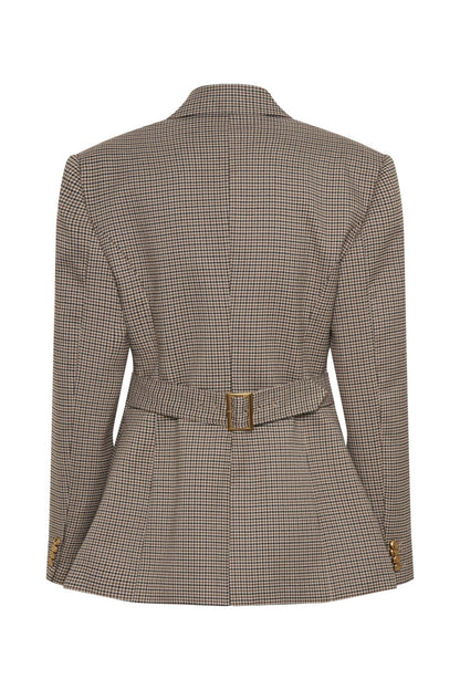 Amora™ Grid Buckle Blazer Jackets