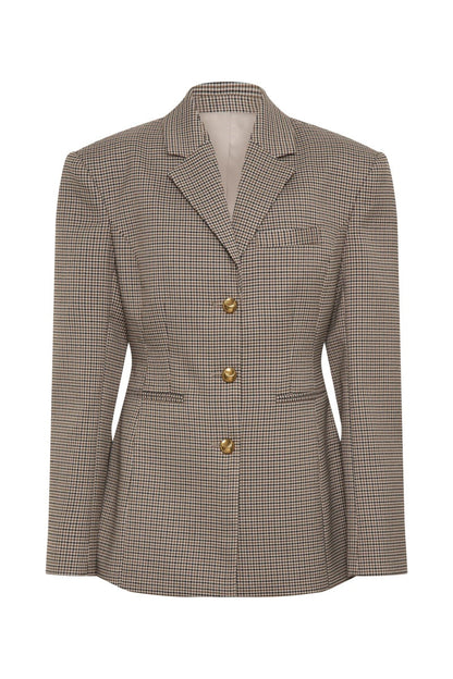 Amora™ Grid Buckle Blazer Jackets