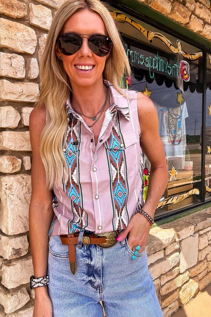 Amora™ The Anson Aztec Button Down