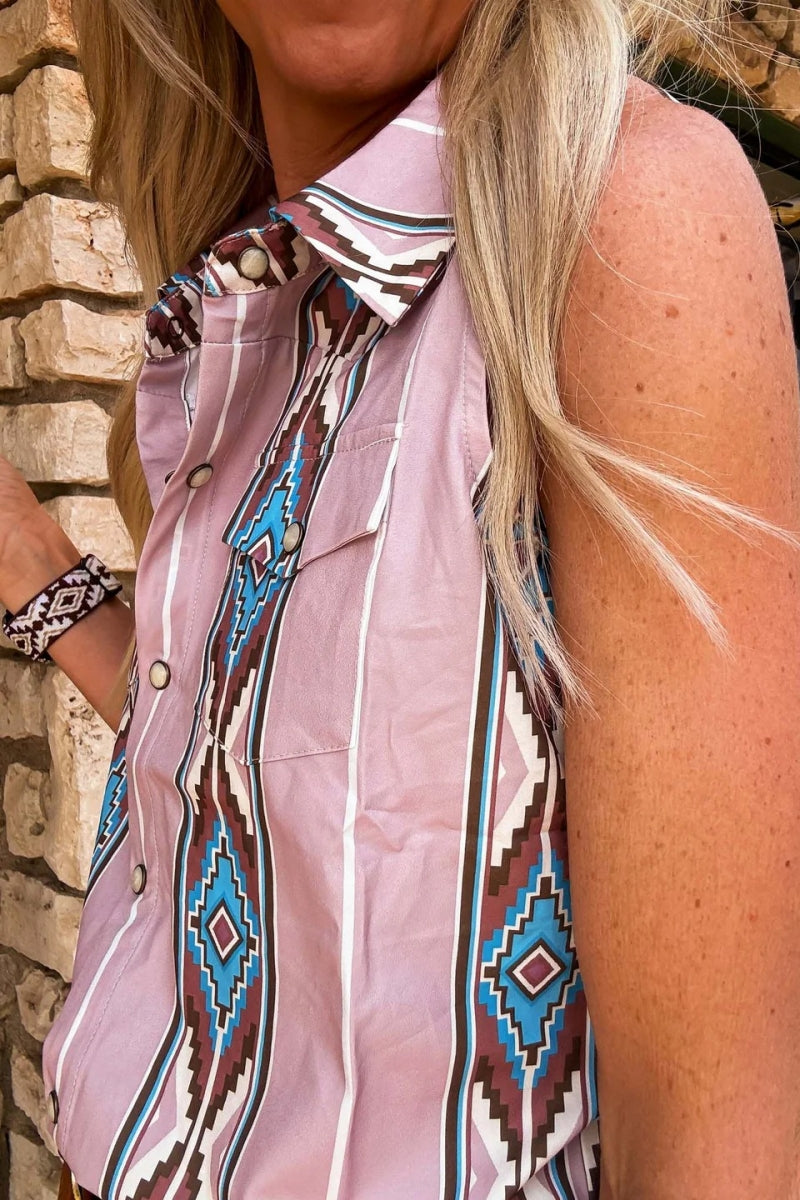 Amora™ The Anson Aztec Button Down